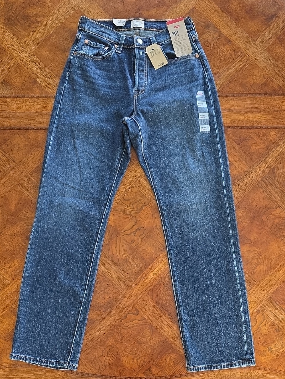 Levi's Women's 501 Curve Straight Leg Stretch Jeans - Mild Salsa - 28 X 30 - NEW